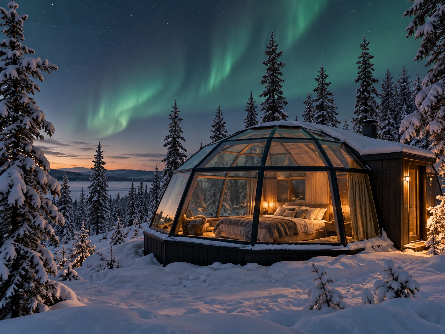 Winterlandschap in Finland