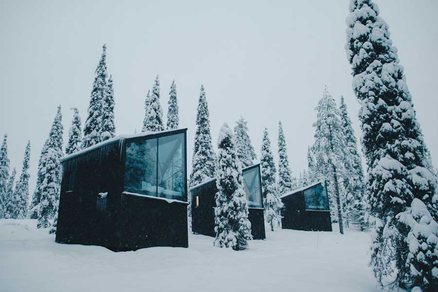 Overnachting in Magical Pond Nature Igloos Ruka