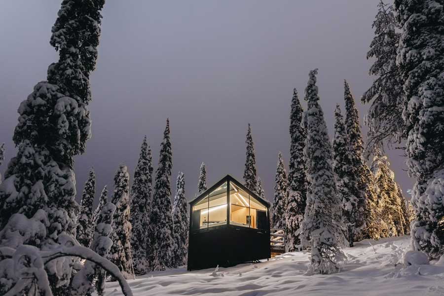 Overnachting in Magical Pond Nature Igloos Ruka
