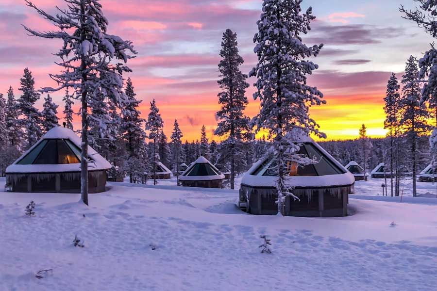 Overnachting in Northern Lights Village Saariselka - Aurora Cabin
