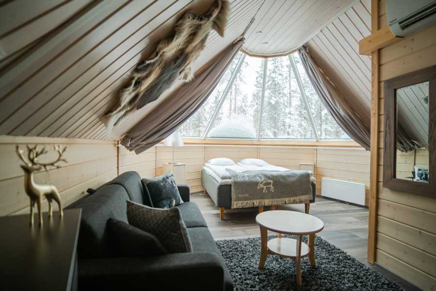 Overnachting in Northern Lights Village Saariselka - Aurora Cabin