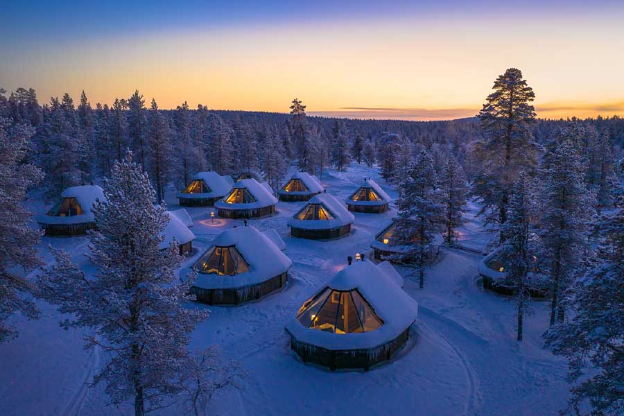 Muotka Wilderness hotel winteravontuur